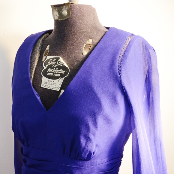 LIKE FOR PRICE DROP Formal Designer Blue Dress - Picture 6 of 6